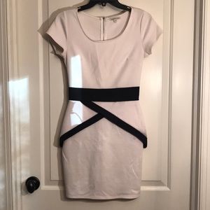 🔲 Black & White 🔲 Peplum Dress